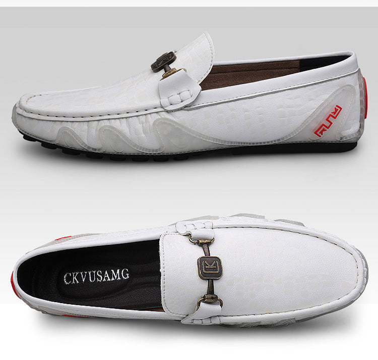 First Layer Cowhide Casual Shoes For Men