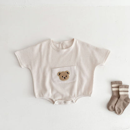 Summer Baby Bat Sleeve Romper