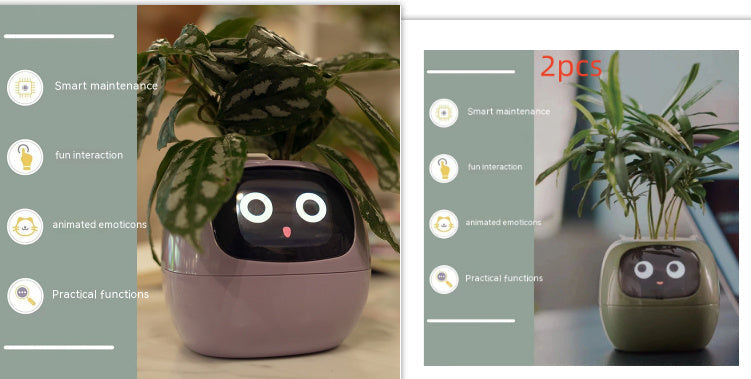 Smart AI Planter with Expressions and Sensors