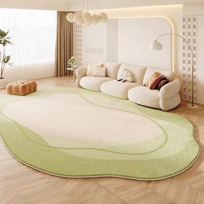 Cream Colored Stain-resistant And Easy To Maintain Cashmere Look Rug