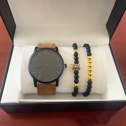 Men's Casual Quartz Watch Frosted Belt Bracelet