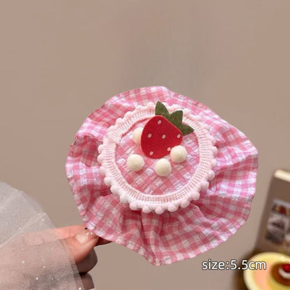 Cherry Cake Style Lace Hair Clip