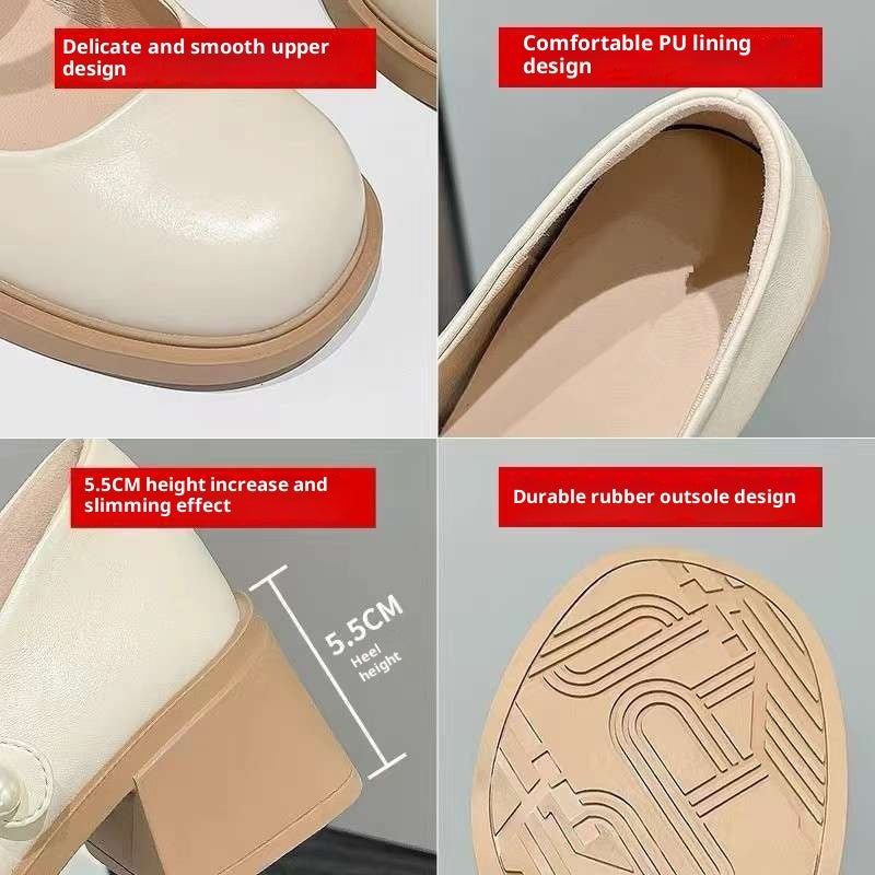 New Spring Loafers British Style Versatile Single-layer Shoes