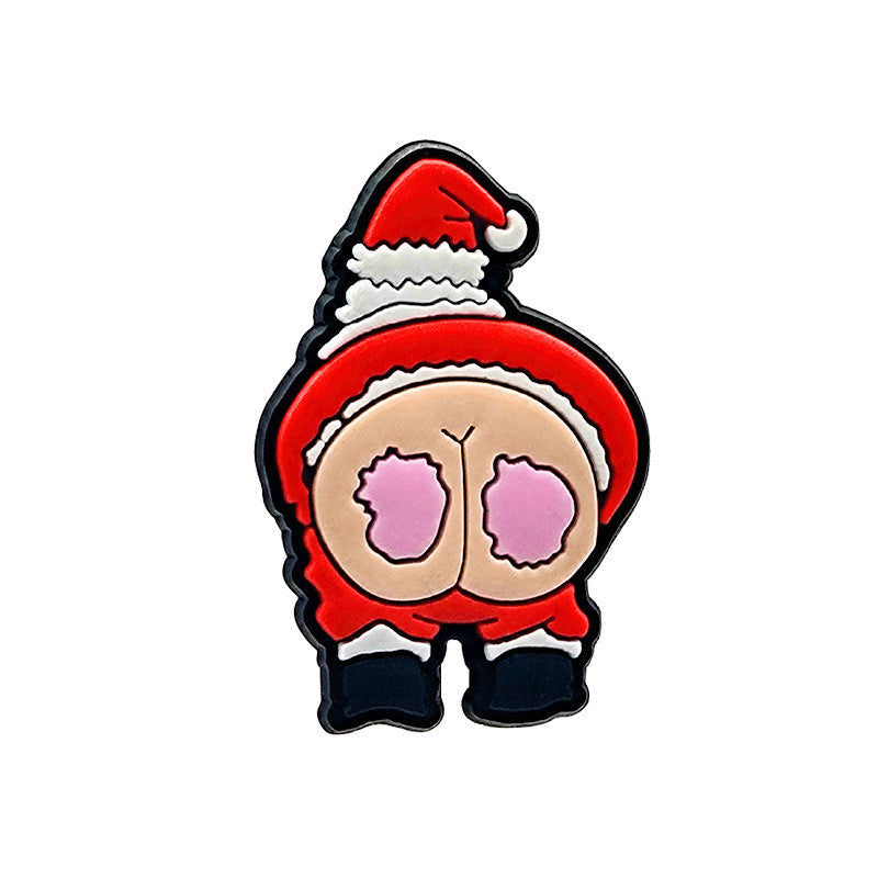New Christmas Series Hole Shoe Flower Accessories