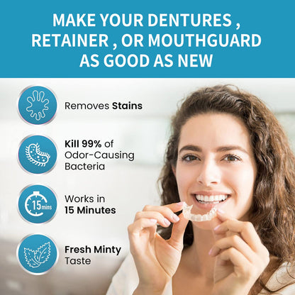 Oral Hygiene And Fresh Breath Care Denture Cleanser