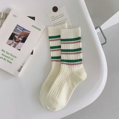 Embroidered Socks For Children With Double Stitches