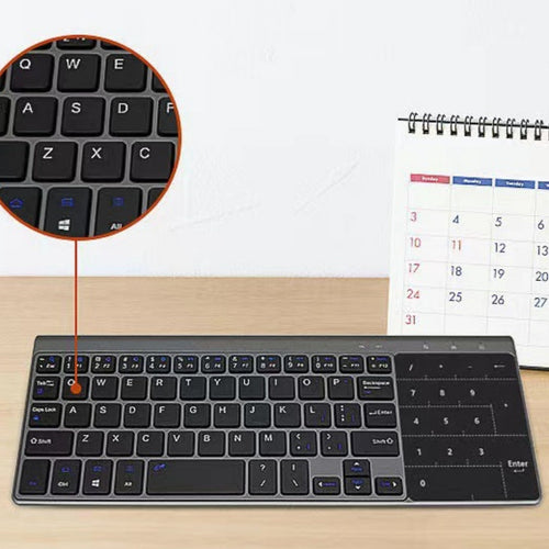 Mini 2 4gusb Bluetooth Wireless With Touch Pad Digital Keyboard Mouse Lightweight Applicable Tablet Portable