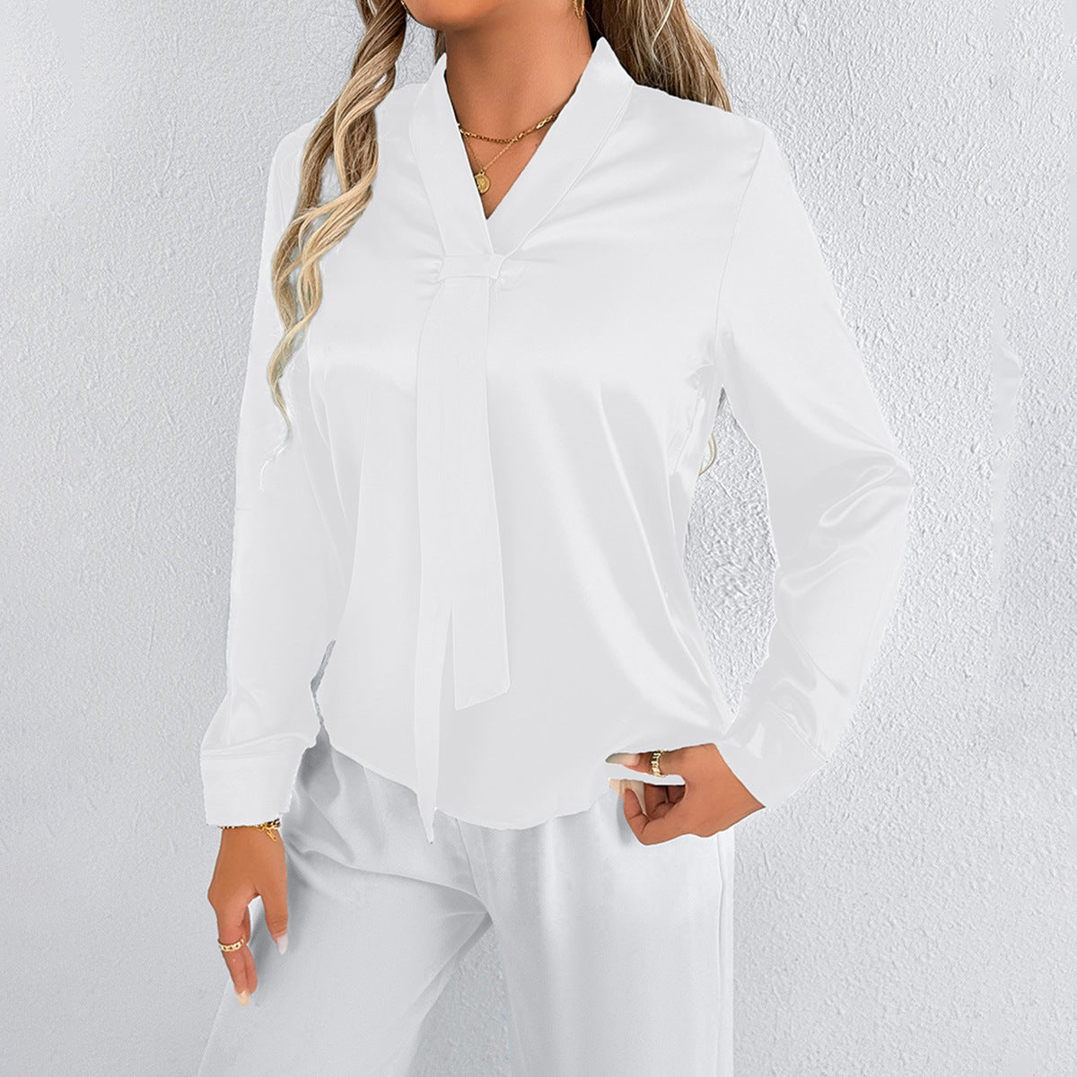 Women's Summer Satin Blouse
