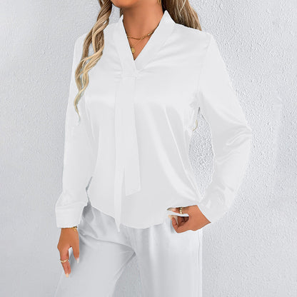 Women's Summer Satin Blouse