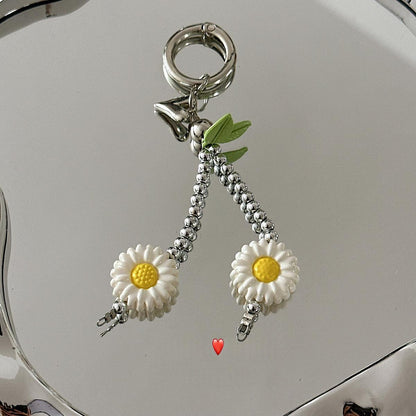 Cute Flower-shaped Bag Charm Keychain