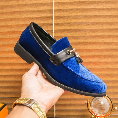 Loafers Solid Color Fringed Leather Shoes