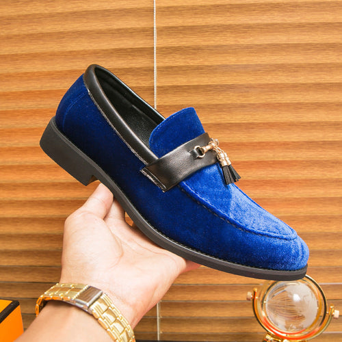 Loafers Solid Color Fringed Leather Shoes