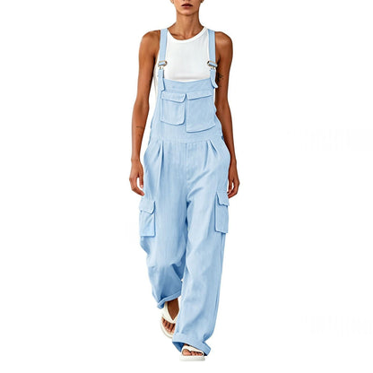 Womens Comfortable Suspender Jumpsuit For Summer