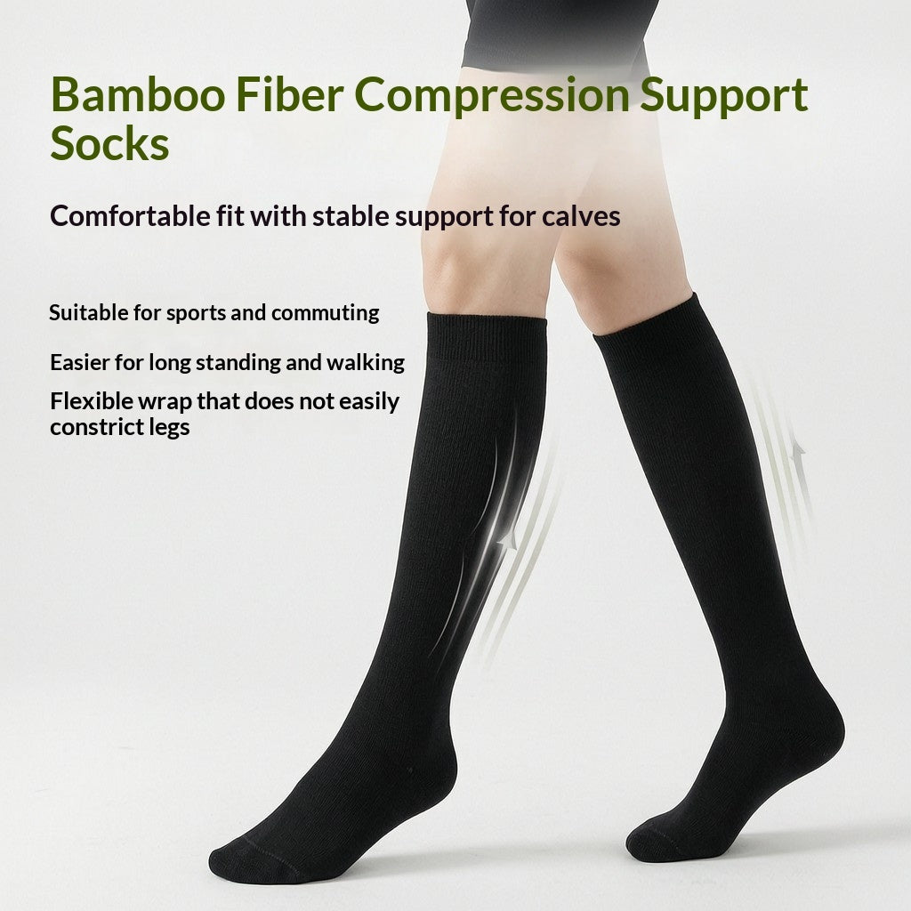 Womens Casual Bamboo Fiber Compression Socks