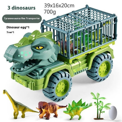 Large Engineering Vehicle Dinosaur Children's Toy Car Set