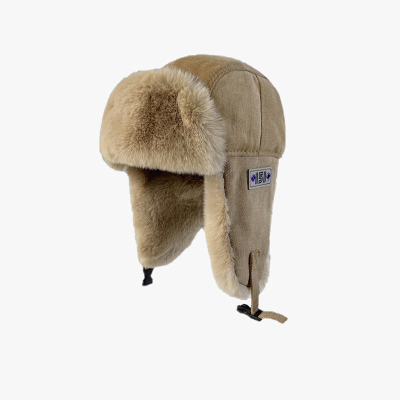 Men's Women's Winter Plush Thickened Earflap Hat