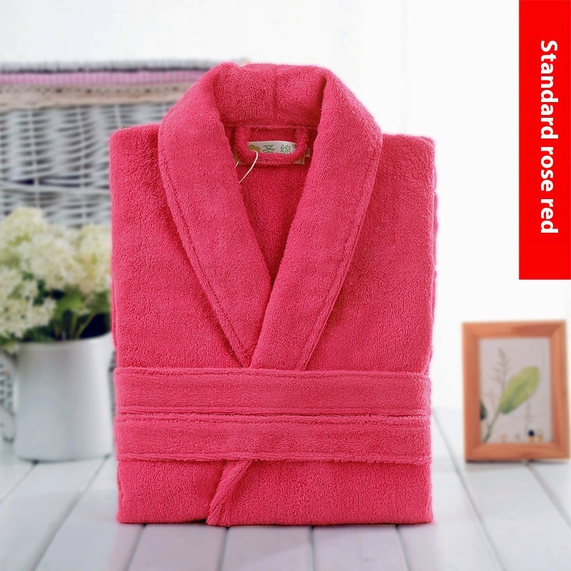 Cotton Winter Bathrobe Quick-dry Thickened