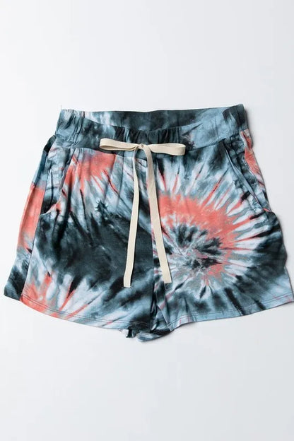 BiBi Tie Dye Print Casual Shorts