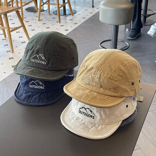 High-quality Japanese-style Baseball Cap With A Short Brim