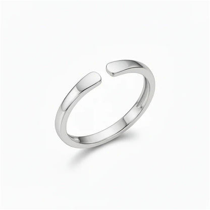 Adjustable Engraved Stainless Steel Ring
