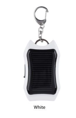 Solar Power Bank Keychain Flashlight