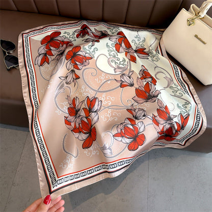 Sun-protective Shawl Printed Square Scarf