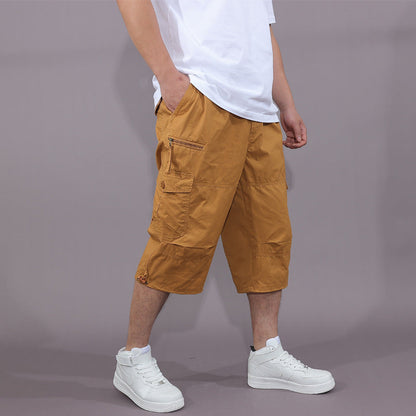 Wholesale Capri Pants Men's Overalls Pants Men's Loose Thin Men's Multi-pocket Outdoor Sports Casual Shorts