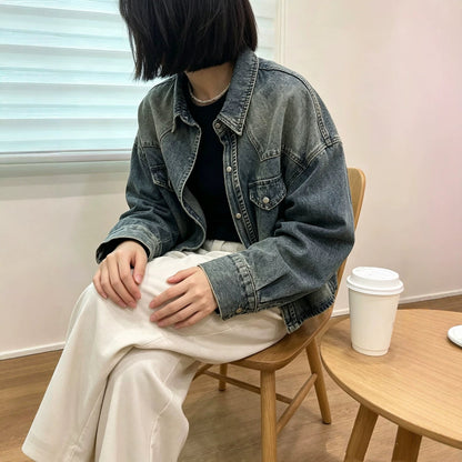 Loose-fitting Casual Women's Denim Jacket
