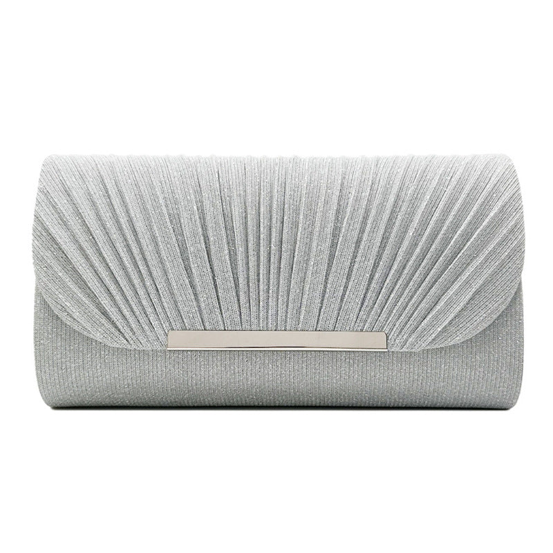 Women's Hardware Edge Party Pattern Fine Pink Clutch