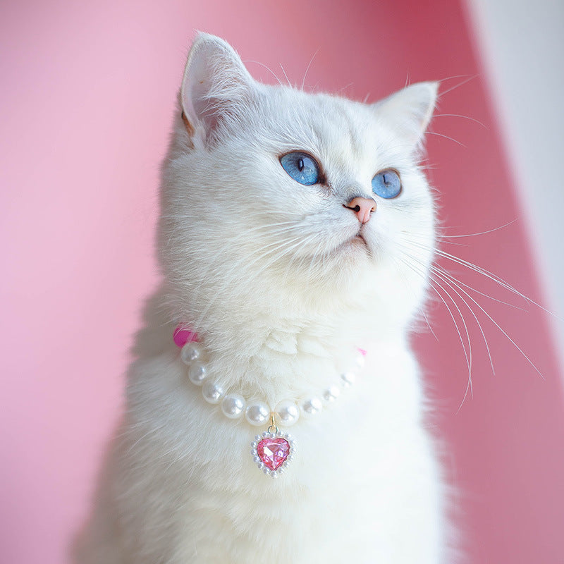 Pet Cat Beads Love Necklace