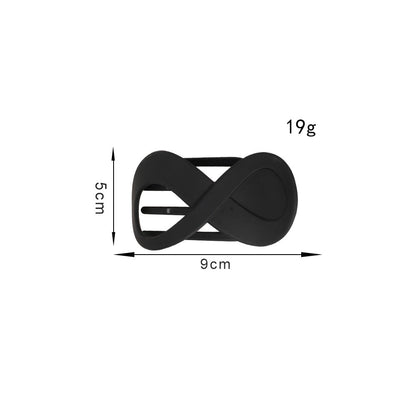 Elegant Frosted 8-shaped Barrettes