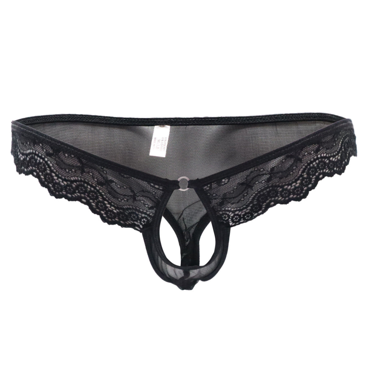 Men's Transparent Lace T-back