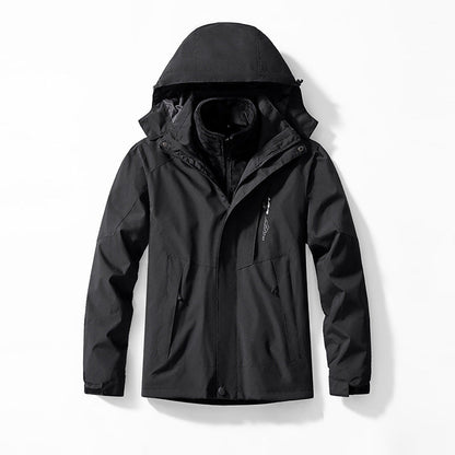 3-in-1 Mink-velvet Liner Two-piece Set Detachable Warm And Windproof Shell Jacket