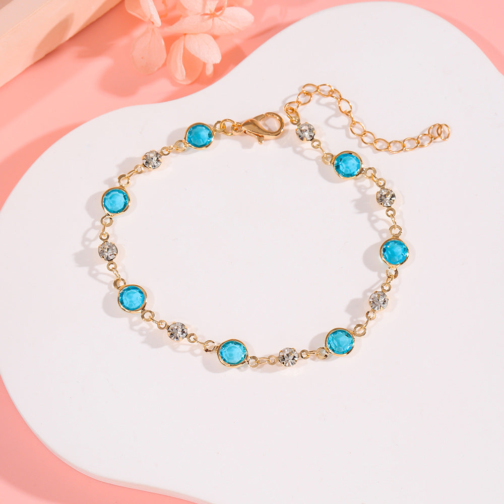 Stylish Personalized Accessory Colorful Crystal And Rhinestone Bracelet