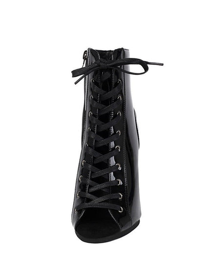 Jazz Dance Heels Crystal Heels Peep-toe Shoes