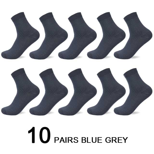 Bamboo Fiber Men Socks Business Breathable Male