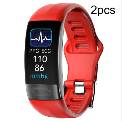 Body Temperature Smart Bracelet ECG Heart Rate Blood Pressure Blood Oxygen Health Test Sleep Exercise Waterproof