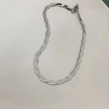 High-grade K Gold Cross Titanium Steel Necklace For Women