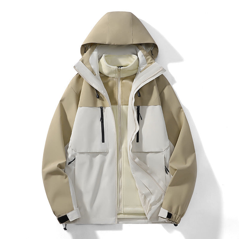 Men's And Women's Three-in-one Spring And Autumn Windproof