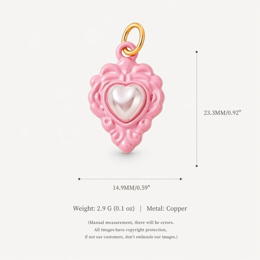 Loving-heart Pendant Shell And Boweveryday Accessories