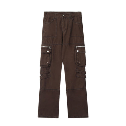 Multi-pocket Design Personality Jeans Men