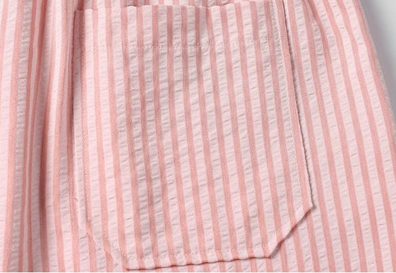Striped Dachshund Casual Shorts For Men