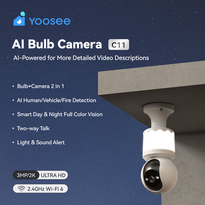 Yoosee AI Bulb Camera