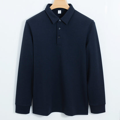 Unisex Thickened Long Sleeve Polo Shirt