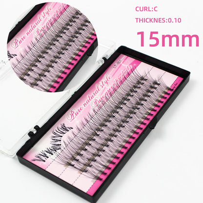 Single Eyelashes, Hairy Chicken Paw Hairs, Grafted Eyelashes, A Cluster Of 10 Self-grafted, Inoculated False Eyelashes