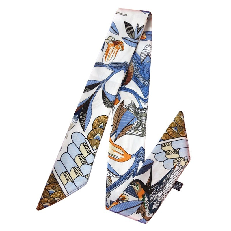 Thin Ribbon Bag Handle Decoration Scarf