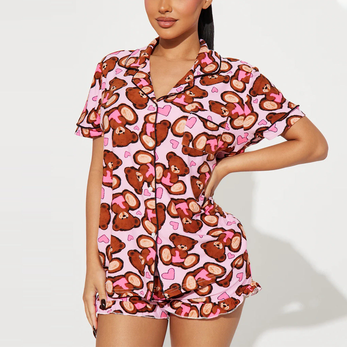 Womens Casual Loungewear Two-Piece Set