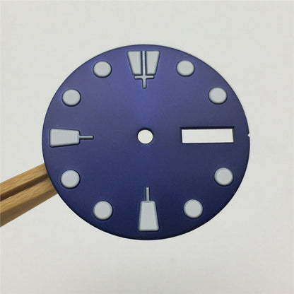 Modified Watch Dial With Luminous Numerals