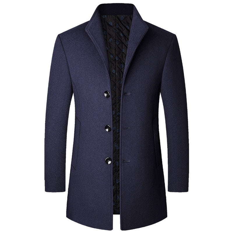 Autumn And Winter Casual Woolen Coat Men