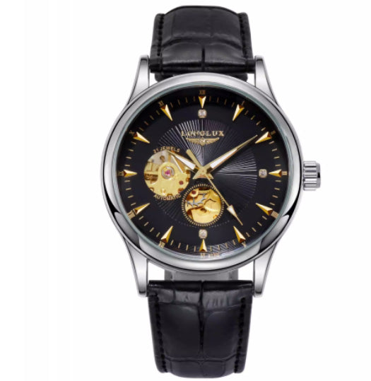 Genuine Leather Waterproof Watch With A Fully Automatic Mechanical Movement